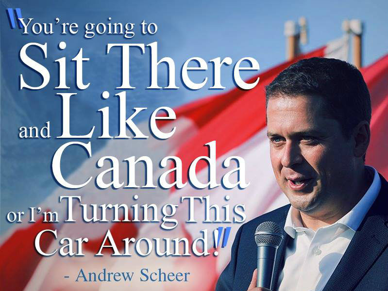 Andrew Scheer's new slogan: \