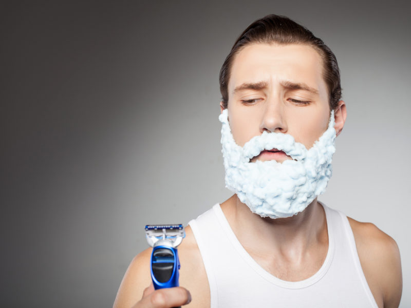 Local man shaves beard after how dumb face looks The Beaverton