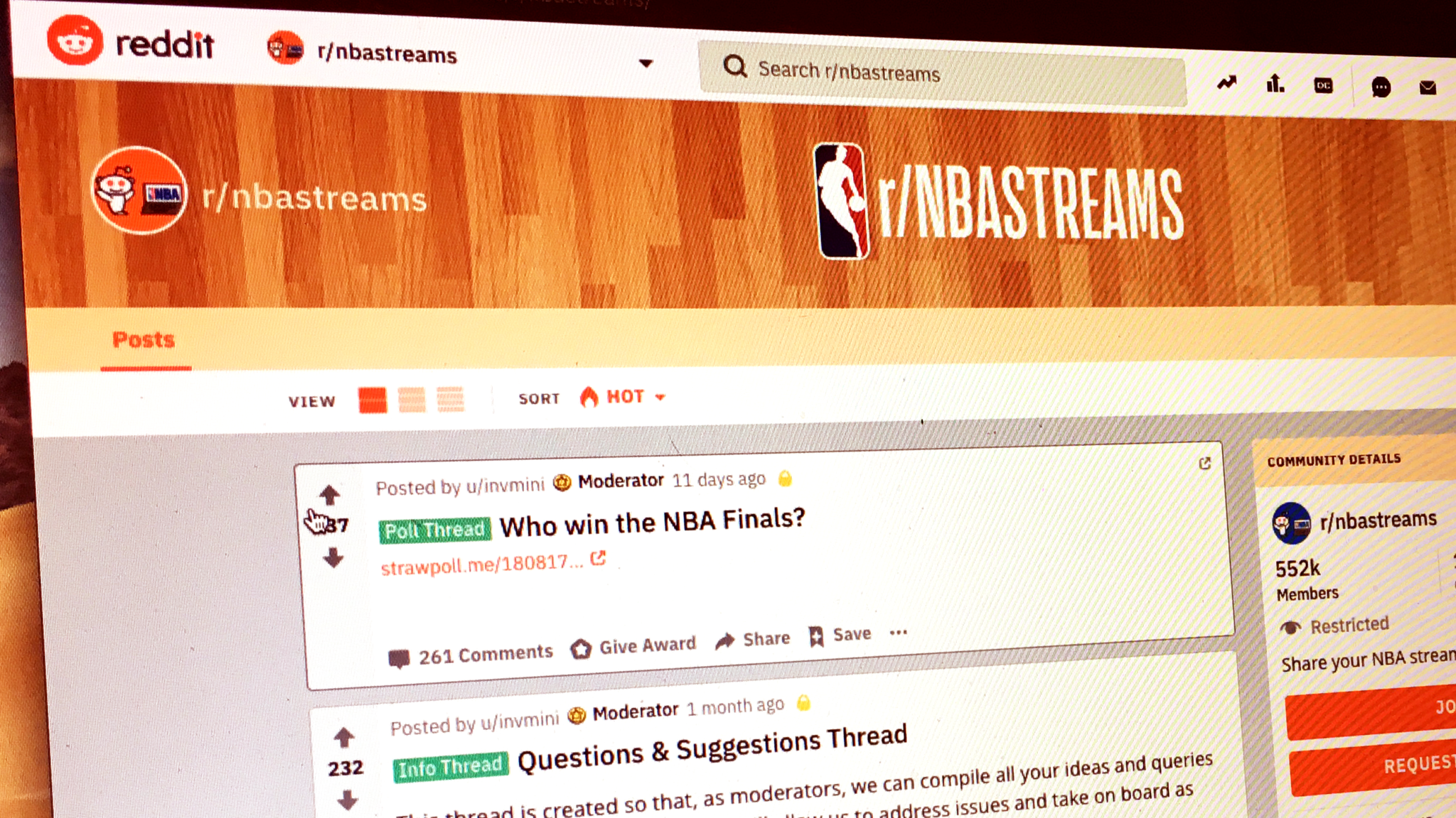 nba reddit streams