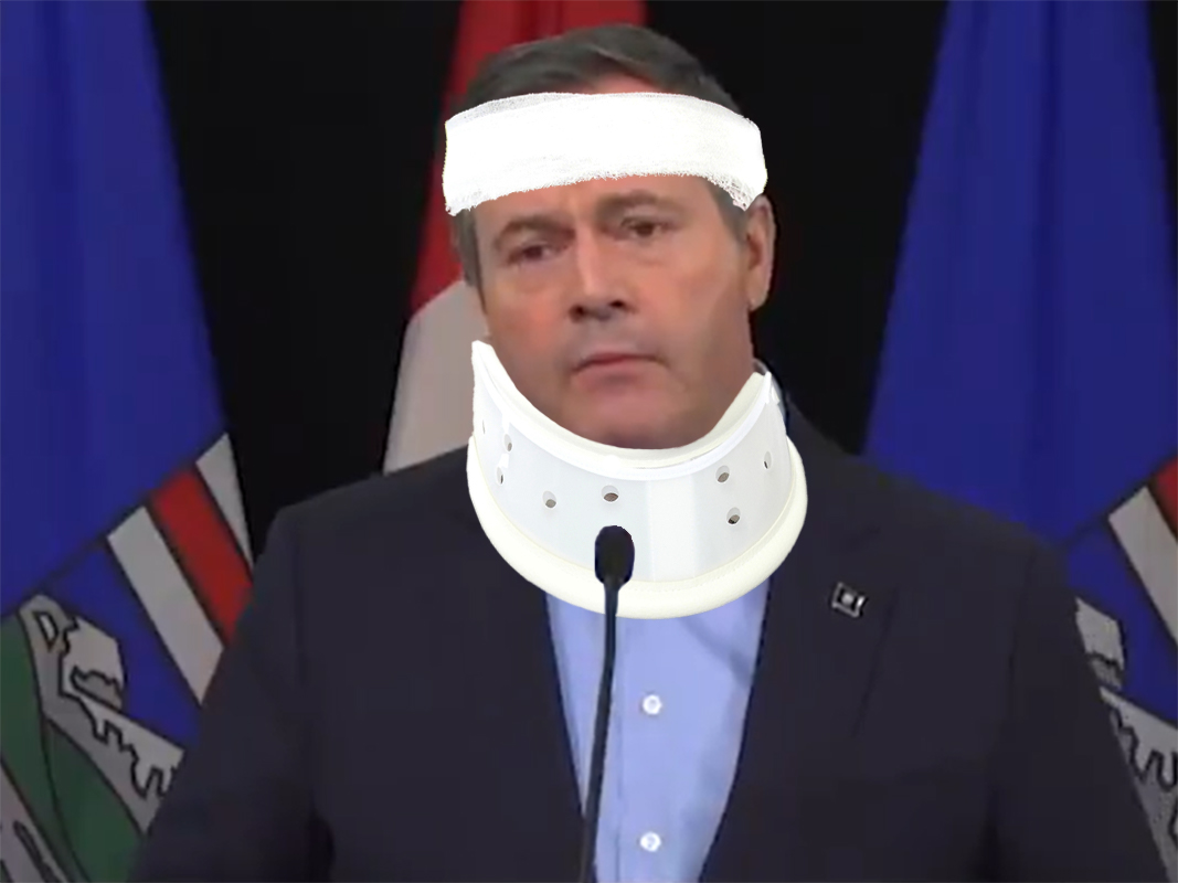 Kenney appears in neck brace accusing Biden of pipeline-related injuries - Vimarsana News