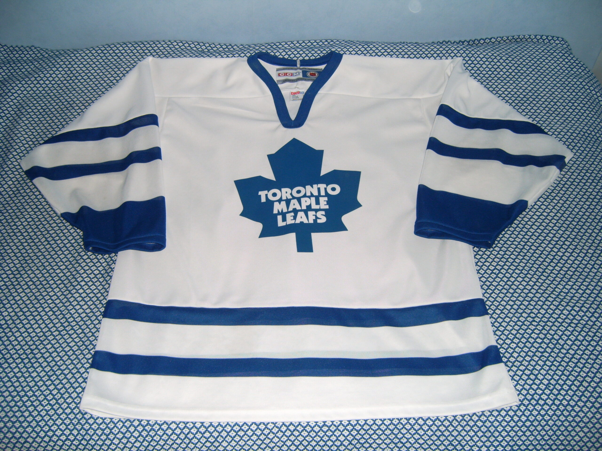 Toronto Maple Leafs 15 Ccm Vintage Jersey Size Small White 