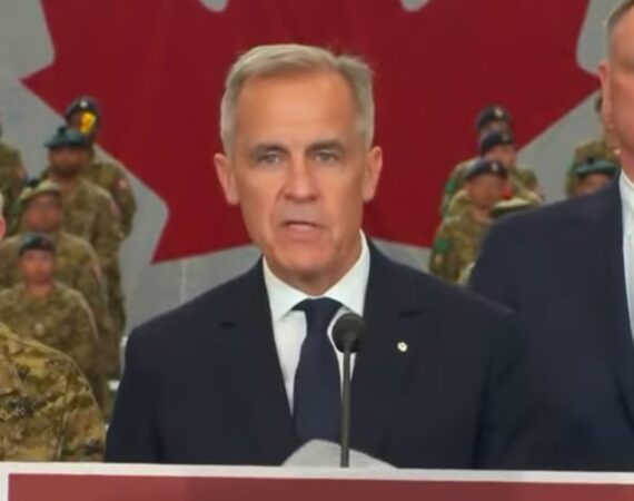 Mark Carney at a lectern