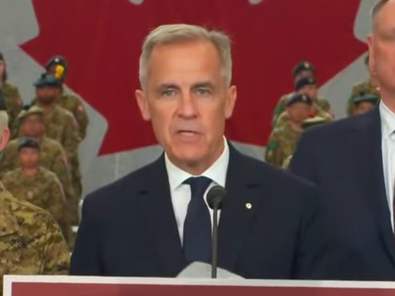 Mark Carney at a lectern